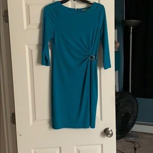 Petite teal dress
